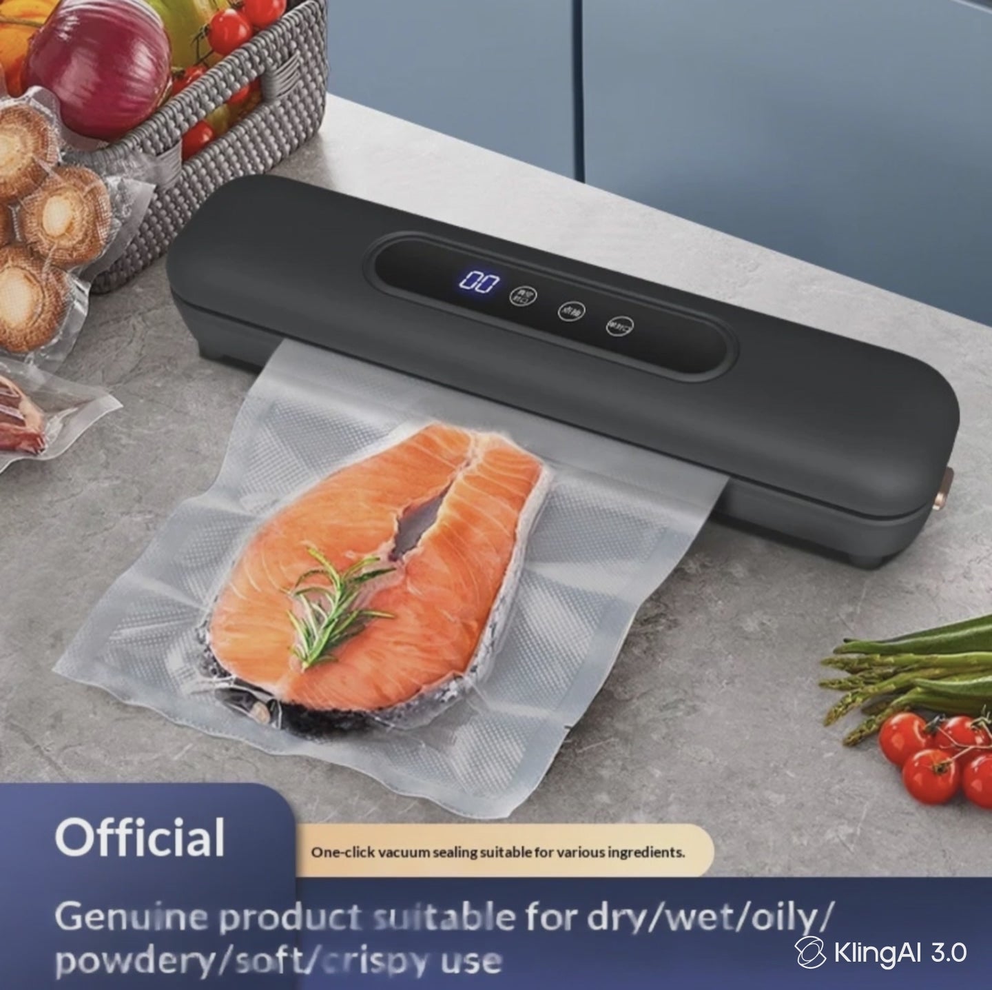 Nestlur™ FreshSeal Vacuum Food Sealer Machine | Keeps Food Fresh Up to 5X Longer